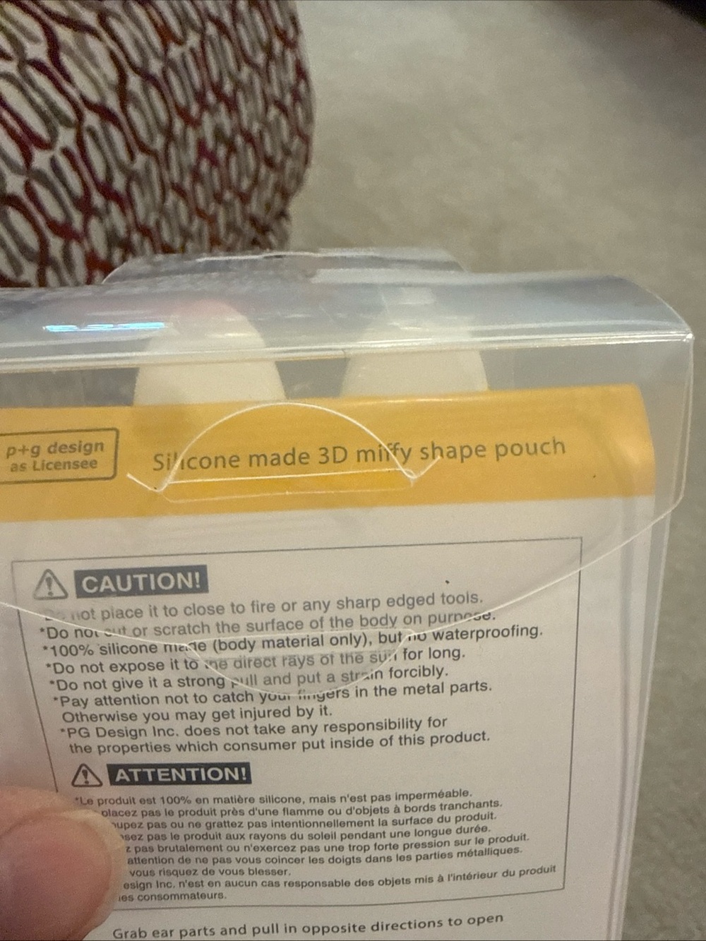 3D Pochi Miffy Cosmetic Pouch - Yellow - Picture 5 of 5